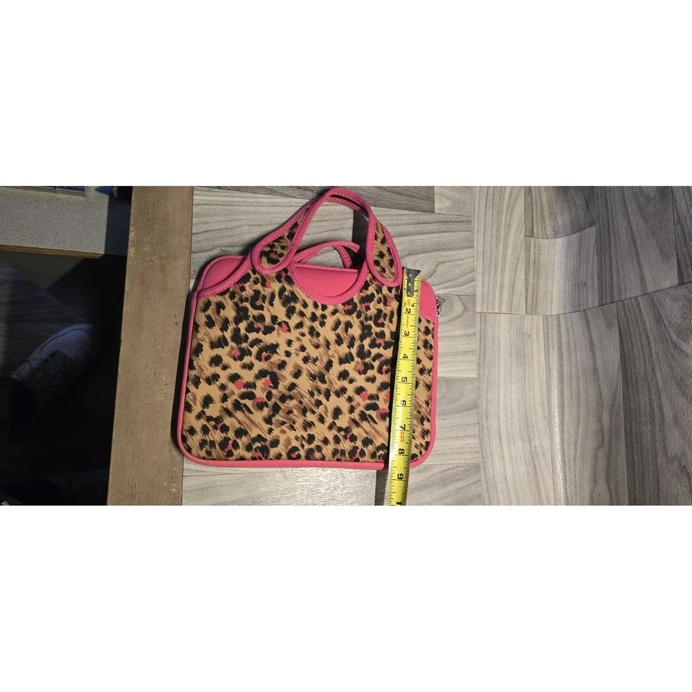 Pink & Cheetah Print Neoprene Tablet Sleeve With Handles
